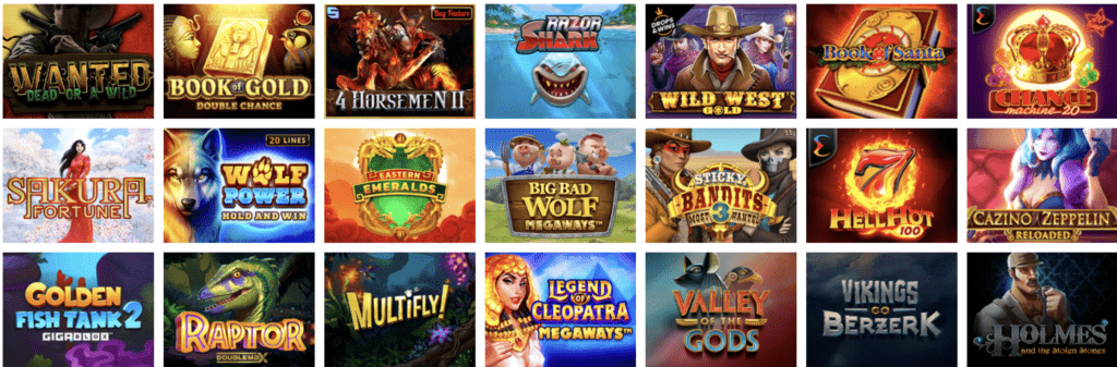 Evolve Casino Spiele