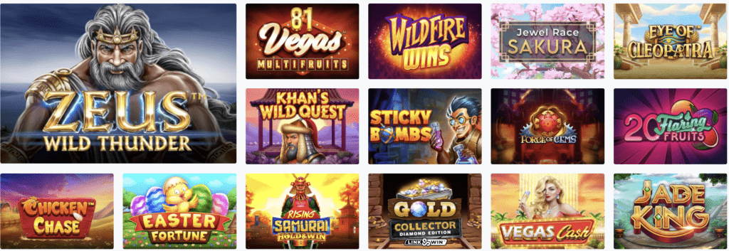 Betrebels Casino Spiele