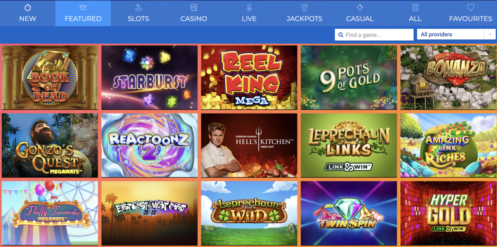 Betreels Casino Spiele