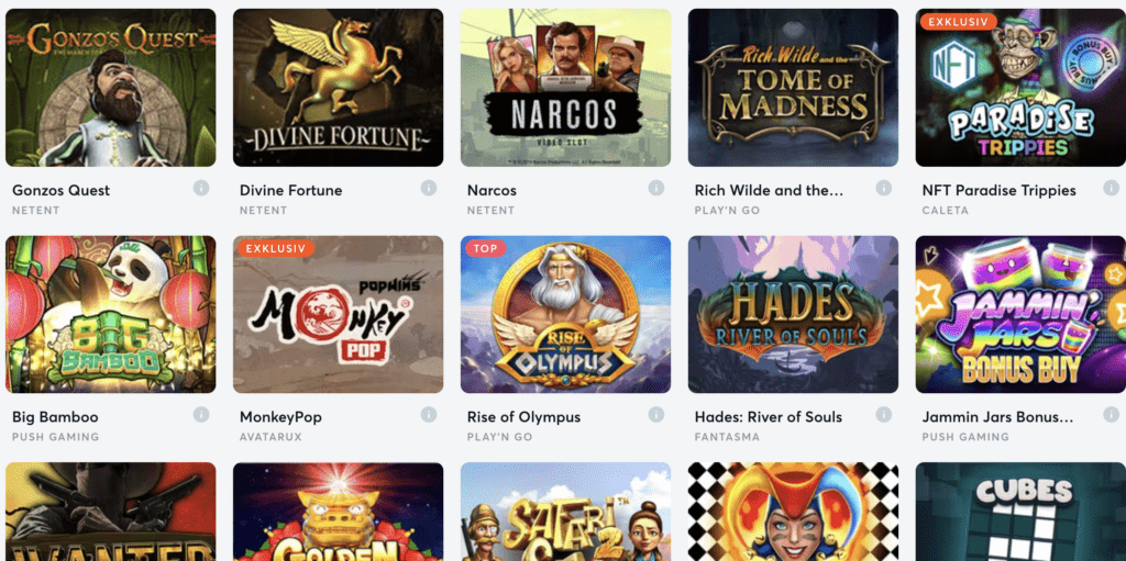 Bitcasino.io Spiele