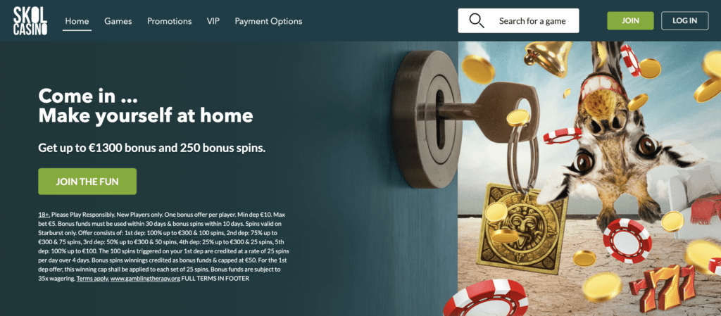 Skol Casino Hauptseite