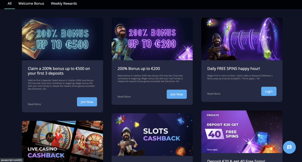 Rush Casino Boni
